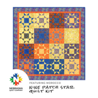 Nine Patch Star Quilt Kit Featuring Morocco - Nebraska Quilt Company - K262012