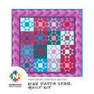 Nine Patch Star Quilt Kit Featuring Various Batiks - Nebraska Quilt Company - K261415