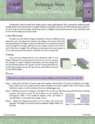 Non Mirror Combo Technique Sheet - Nebraska Quilt Company - PUB251454