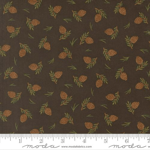 Northwoods Lodge Tossed Pinecones Soil - 56195 22 - Moda Fabrics - Nebraska Quilt Company - F261929
