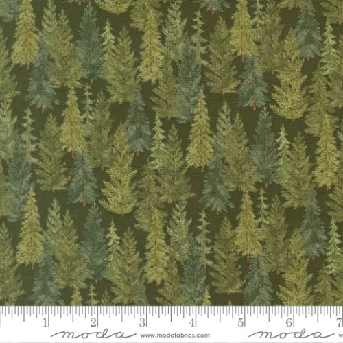 Northwoods Lodge Tree Line Pine - 56192 21 - Moda Fabrics - Nebraska Quilt Company - F261916