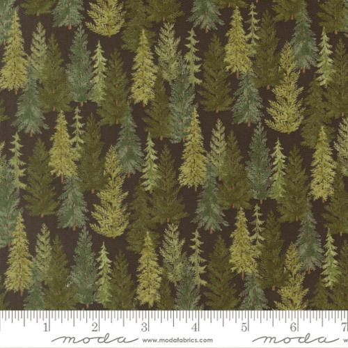 Northwoods Lodge Tree Line Soil - 56192 22 - Moda Fabrics - Nebraska Quilt Company - F261917