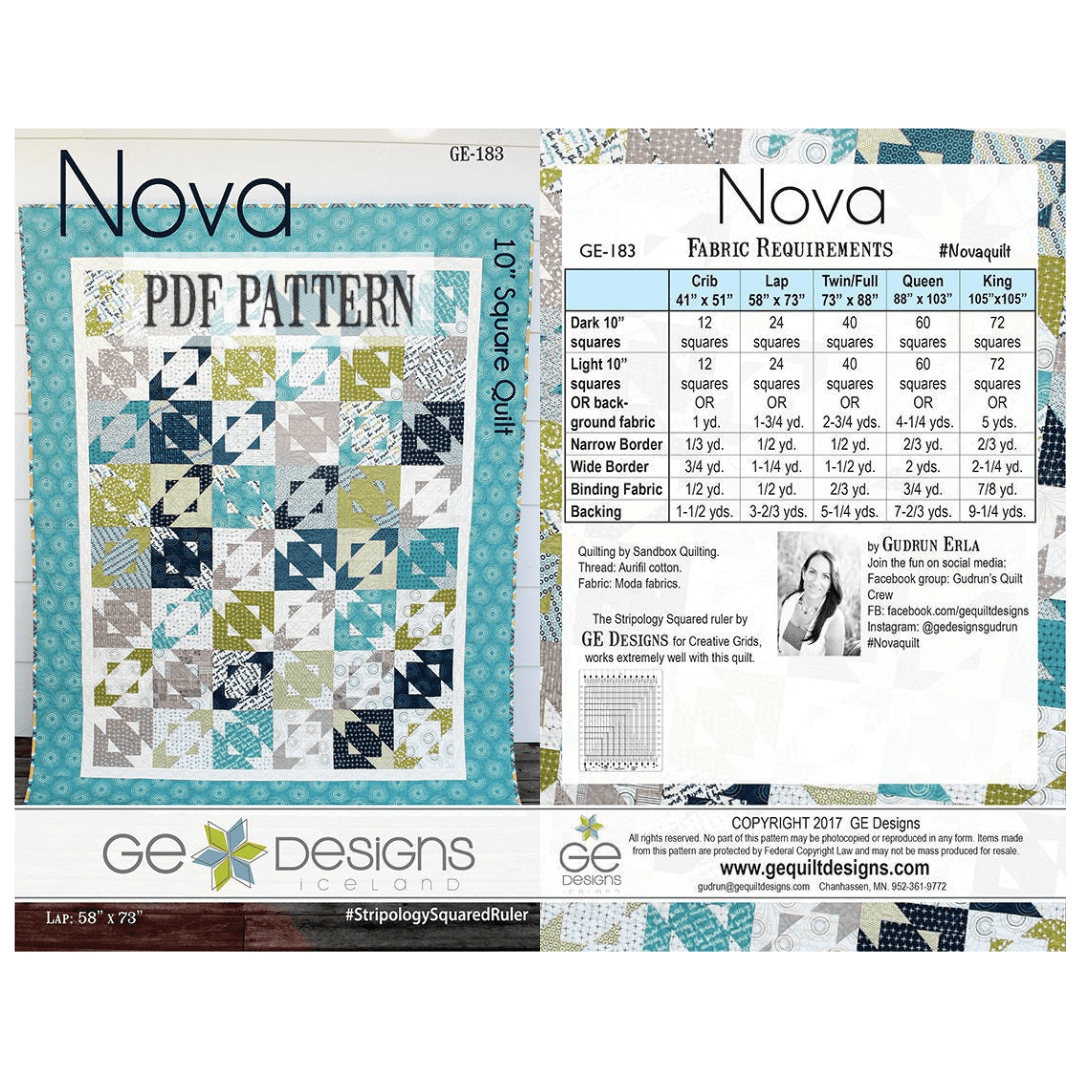 Nova Quilt Pattern - Nebraska Quilt Company - PUB2403195