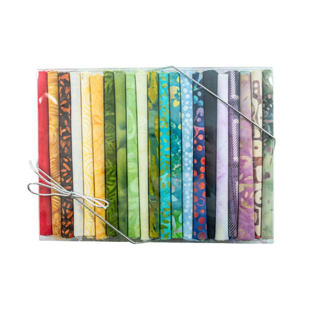 NQC Curated Various 10" Squares Batik Multi V.1 42 Pieces - Nebraska Quilt Company - PC260298