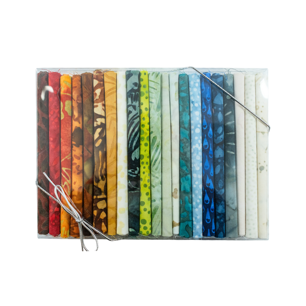 NQC Curated Various 10" Squares Batik Multi V.2 42 Pieces - Nebraska Quilt Company - PC260299