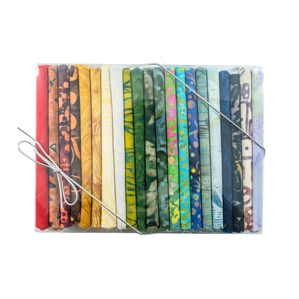 NQC Curated Various 10" Squares Batik Multi V.3 42 Pieces - Nebraska Quilt Company - PC260300