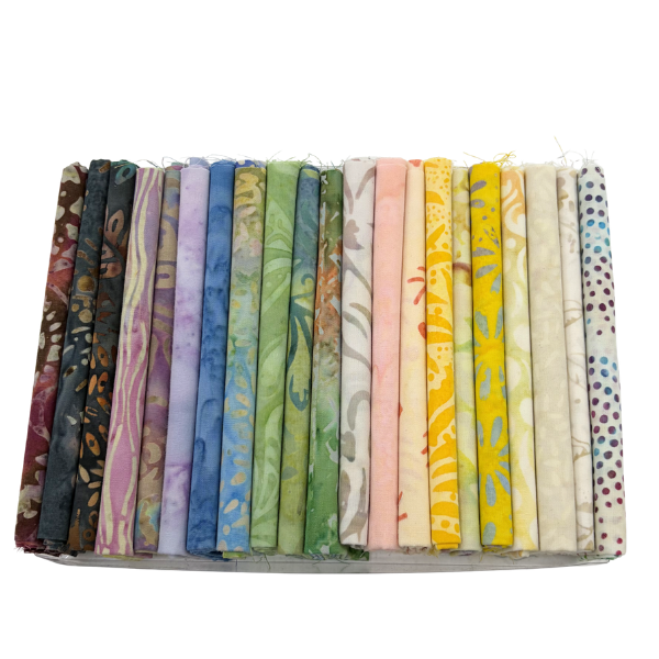 NQC Curated Various 10" Squares Batik Multi V.4 42 Pieces - Nebraska Quilt Company - PC261076