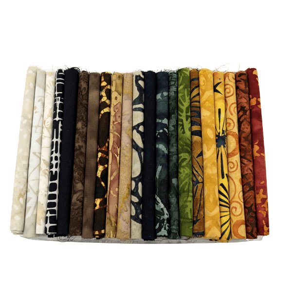 NQC Curated Various 10" Squares Batik Multi V.6 42 Pieces - Nebraska Quilt Company - PC261078
