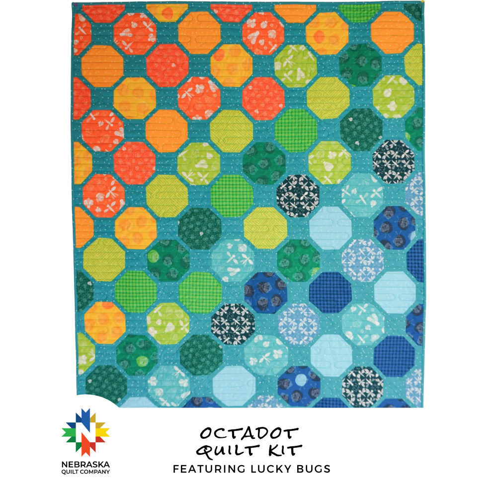 Octadot Quilt Kit with Lucky Bugs - Nebraska Quilt Company - Octadot Quilt Kit with Lucky Bugs