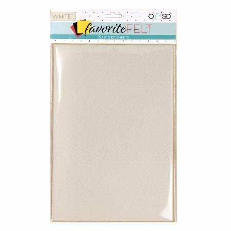 OESD Favorite Felt White - 2 Pack - Nebraska Quilt Company - N250119