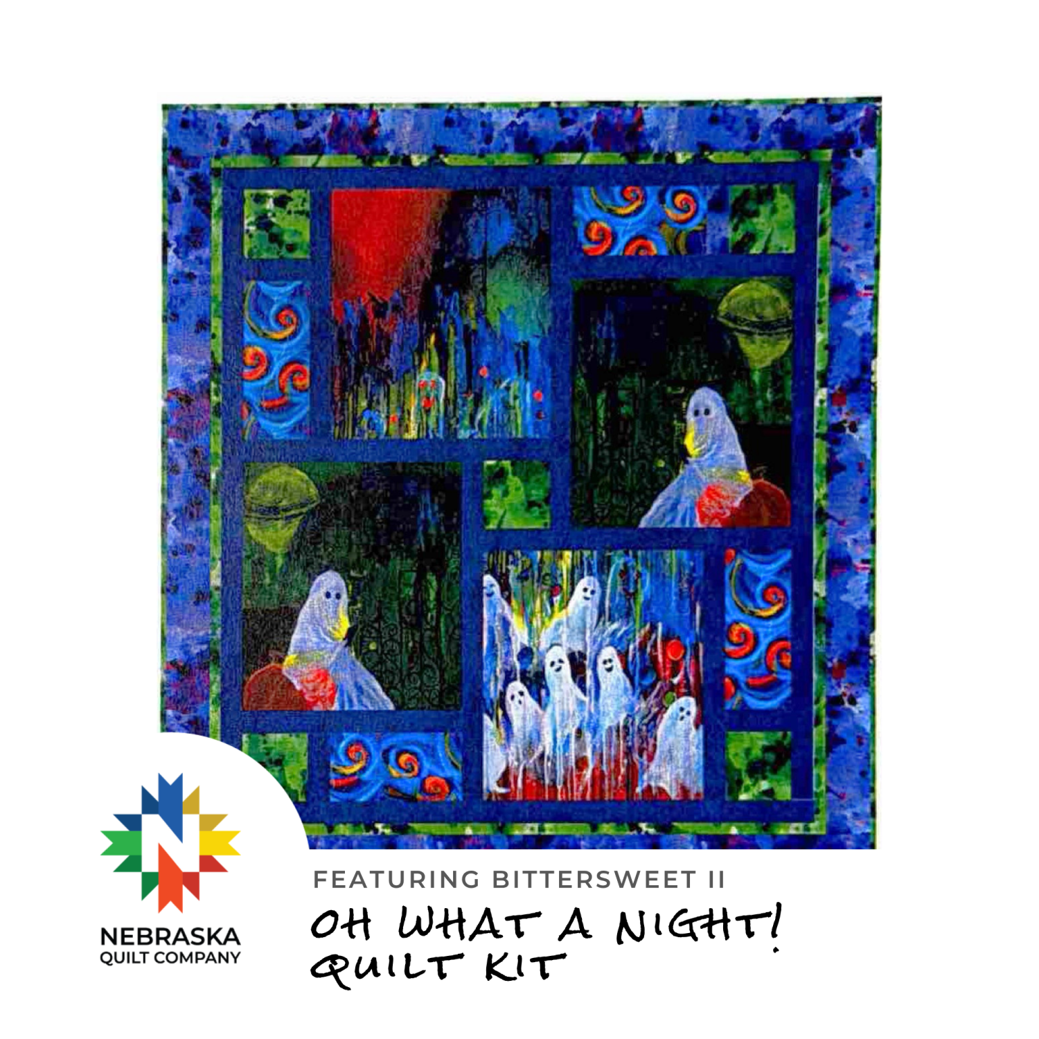 Oh What A Night! Quilt Kit Featuring Bittersweet II - Nebraska Quilt Company - K261180