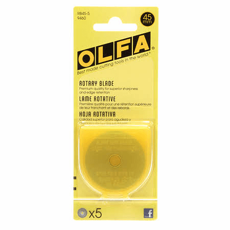 Olfa Rotary Blades 45mm 5 Count - Nebraska Quilt Company - N14354