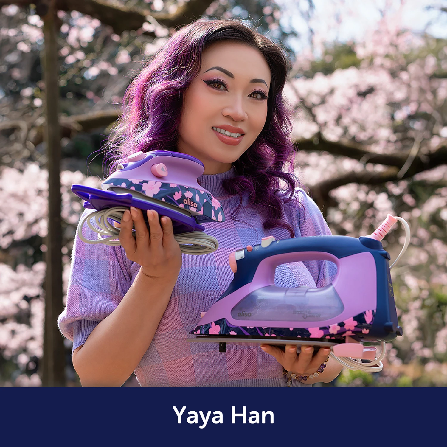 Oliso TG1600 Pro Plus Yaya Han Cherry Blossom - Nebraska Quilt Company - N261770
