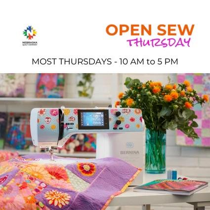 Open Sew Thursday March 25th, 2027 - 10 AM to 5 PM - Nebraska Quilt Company - EVE271999