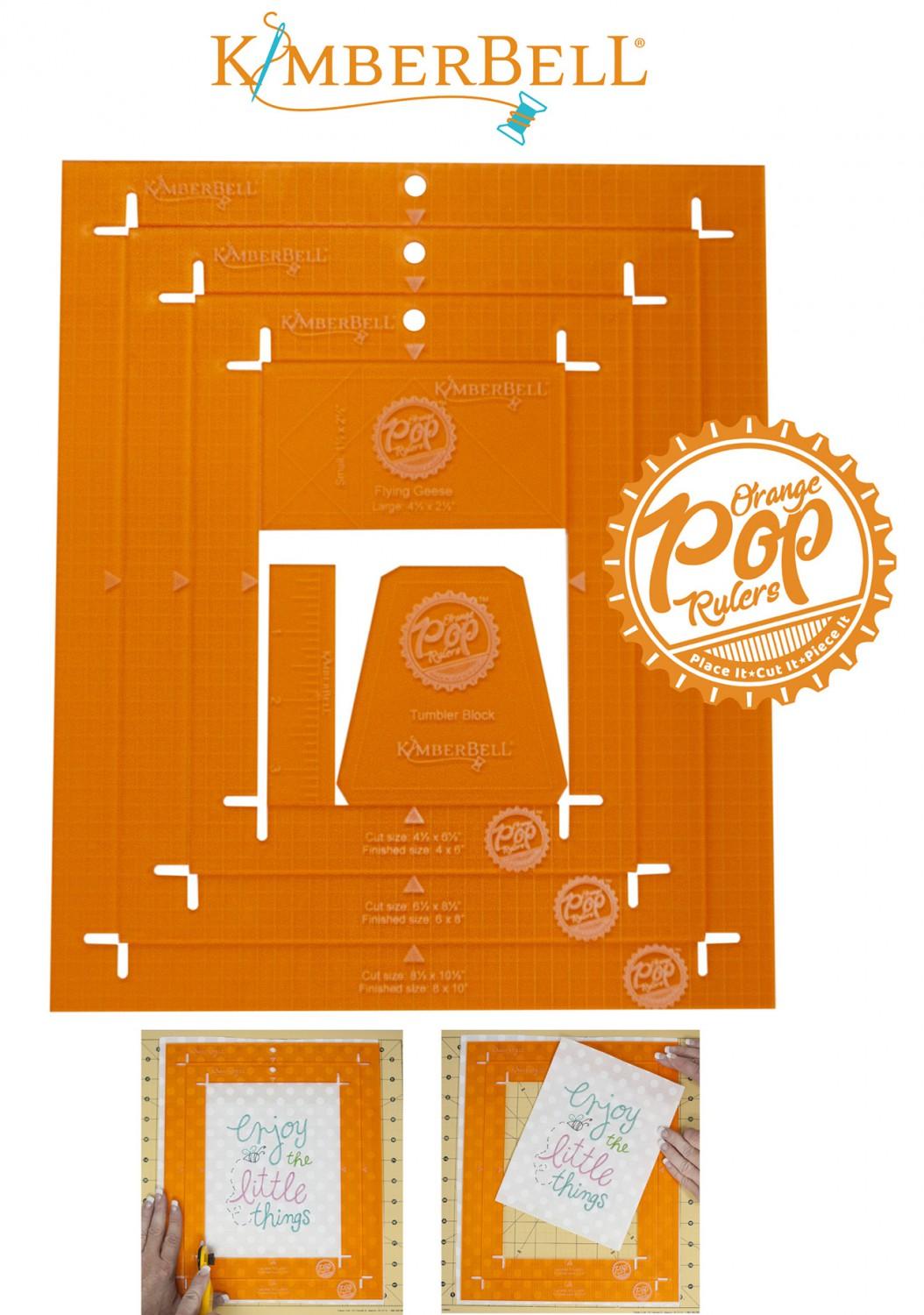 Orange Pop Ruler Rectangle Set - Nebraska Quilt Company - N15225