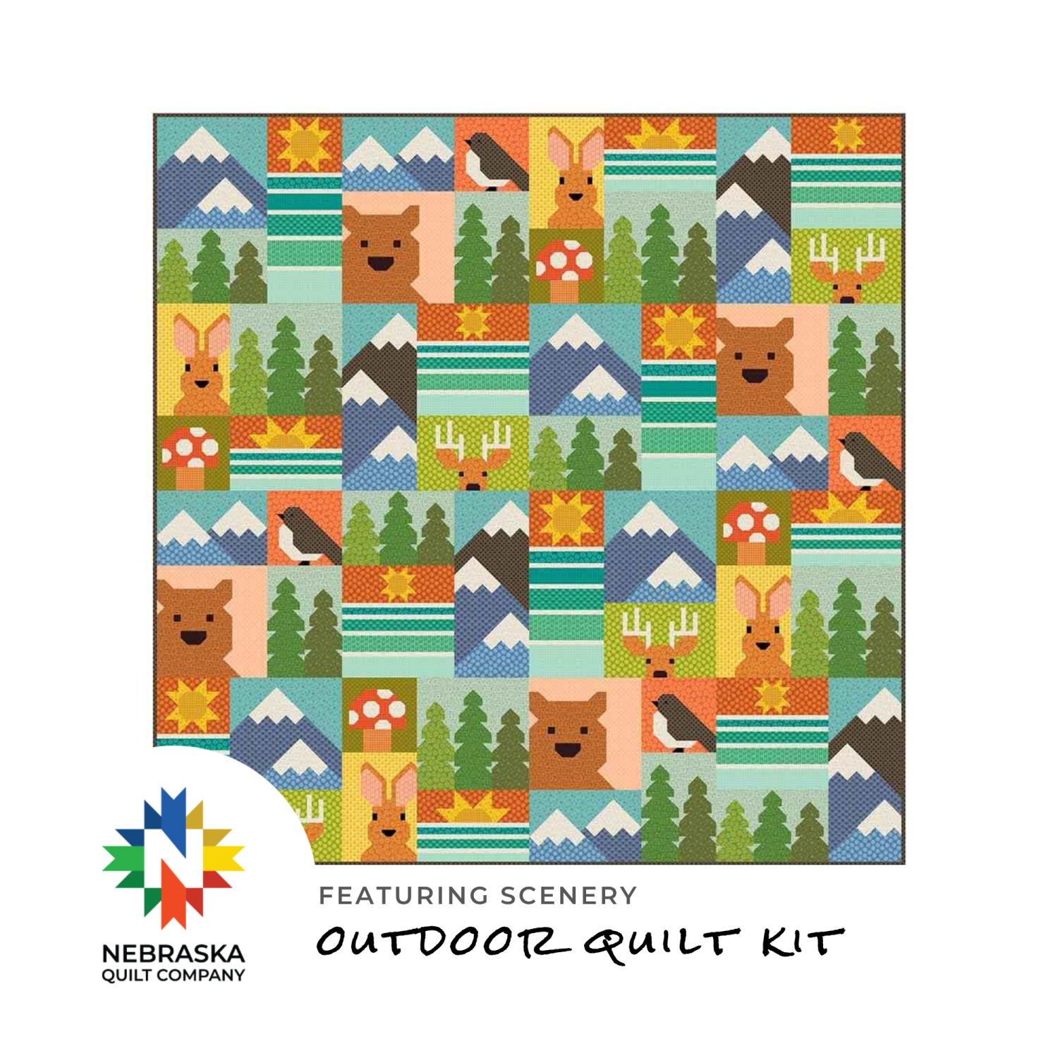 Outdoor Quilt Kit Featuring Scenery - Nebraska Quilt Company - K261378