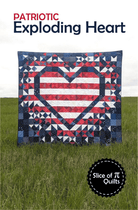 Patriotic Exploding Heart Quilt Pattern - Nebraska Quilt Company - PUB261051