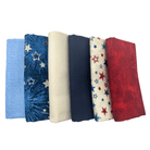 Patriotic Half Yard Bundle 6 Pieces Red White and Blue - Nebraska Quilt Company - Patriotic Half Yard Bundle 6 Pieces Red White and Blue