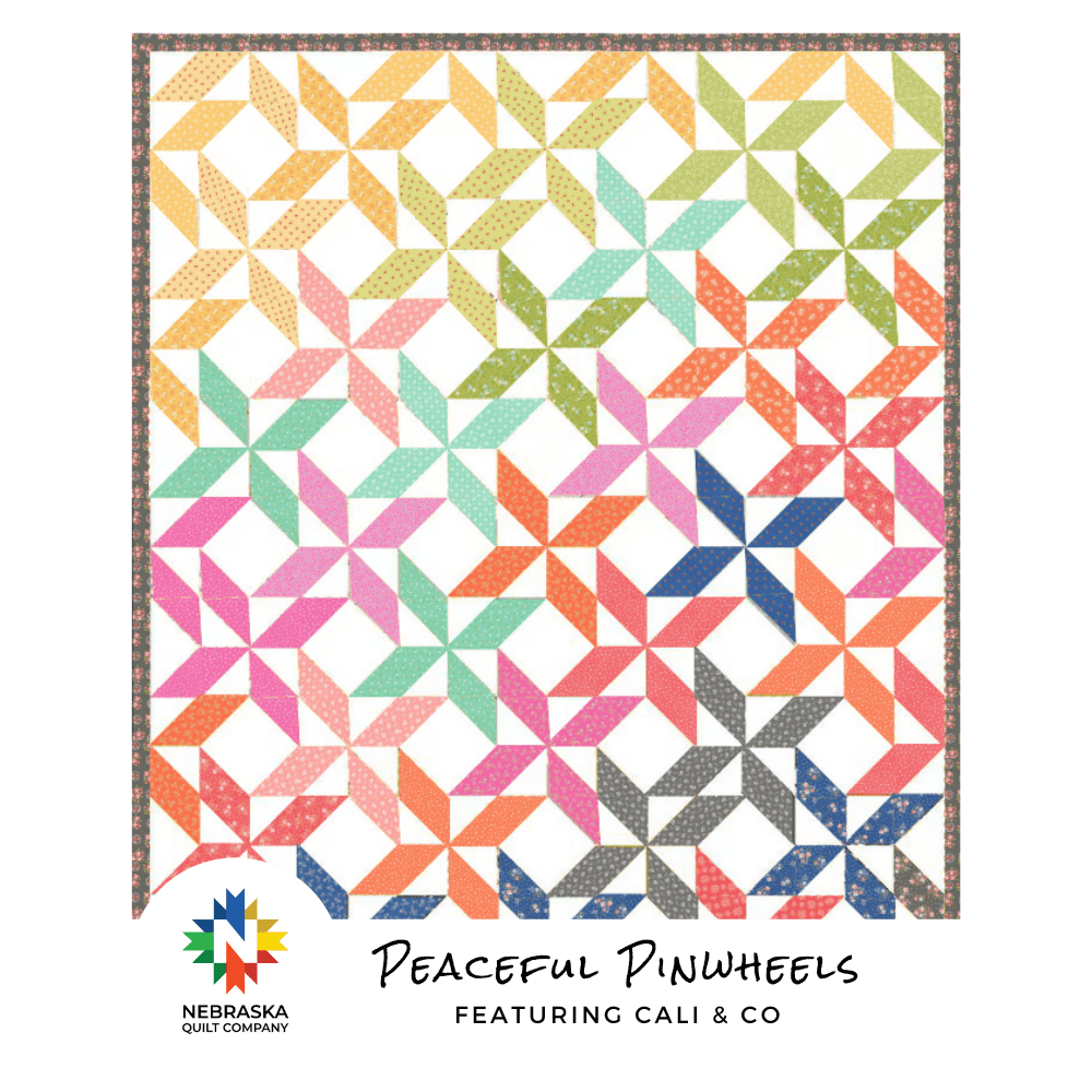 Peaceful Pinwheels Quilt Kit Featuring Cali & Co - Nebraska Quilt Company - K2403178