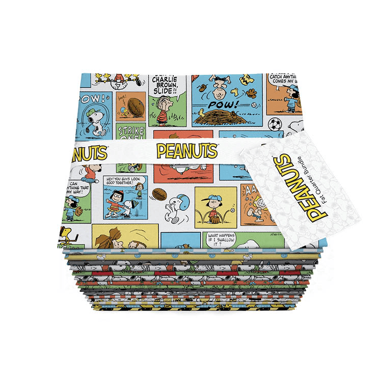 Peanuts Fat Quarter Bundle 16 Pieces Multi - Nebraska Quilt Company - PC261506