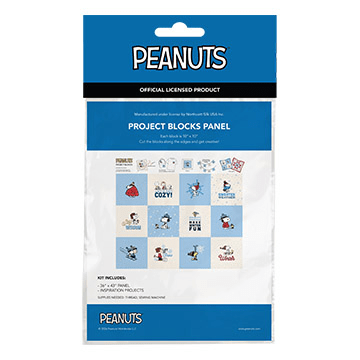 Peanuts Frosty Friends Blocks Panel Multi - Nebraska Quilt Company - PAN261878