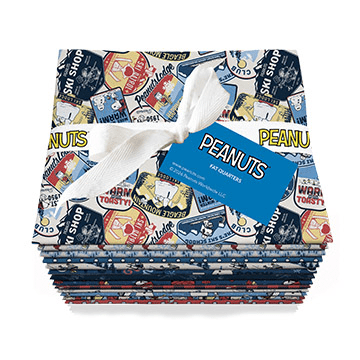 Peanuts Frosty Friends Fat Quarter Bundle Multi 42 Pieces - Nebraska Quilt Company - PC261882