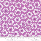 Pick Me Lazy Daisy Lilac Purple - 22491 19 - Moda Fabrics - Nebraska Quilt Company - F251325