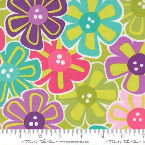 Pick Me Petal Pickin Lime Green - 22490 17 - Moda Fabrics - Nebraska Quilt Company - F251320
