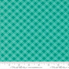 Pick Me Picnic Gingham Aqua Teal - 22496 14 - Moda Fabrics - Nebraska Quilt Company - F251343