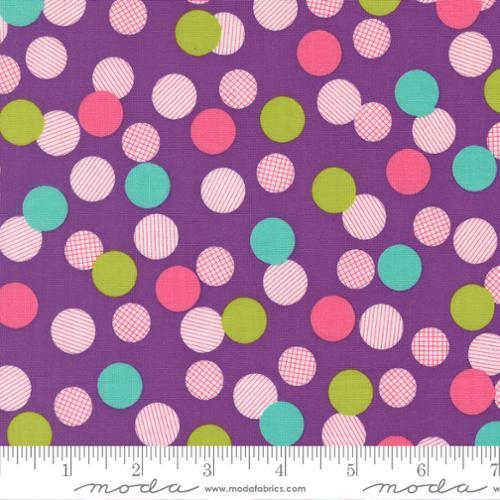 Pick Me Playful Dot Grape Purple - 22494 18 - Moda Fabrics - Nebraska Quilt Company - F251337