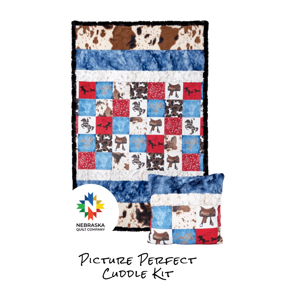 Picture Perfect Cuddle Kit Giddy Up! - Nebraska Quilt Company - Picture Perfect Cuddle Kit Giddy Up!