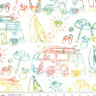 Places You'll Go Rainbow Sherbet White - BT23223 - 128 - Riley Blake Designs - Nebraska Quilt Company - F2401691