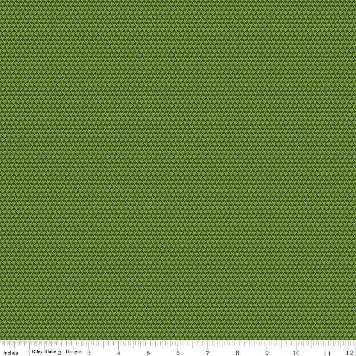 Plum Petals Houndstooth Green - C15646 - GREEN - Riley Blake Designs - Nebraska Quilt Company - F2401167