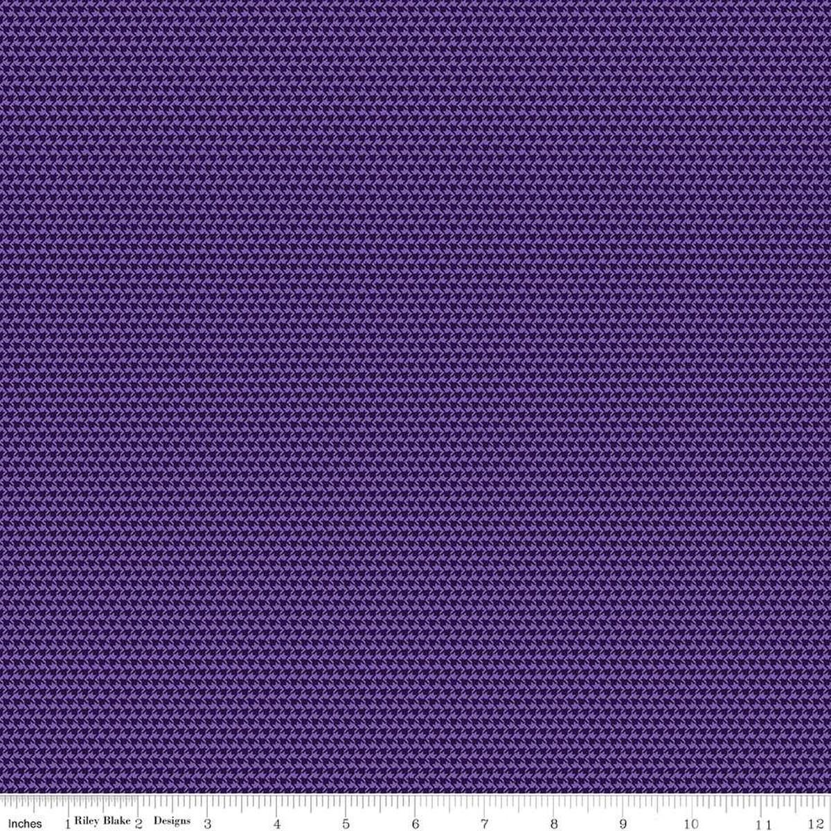 Plum Petals Houndstooth Purple - C15646 - PURPLE - Riley Blake Designs - Nebraska Quilt Company - F2401148