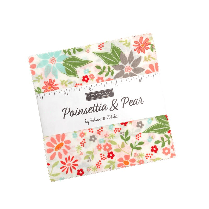 Poinsettia and Pear 5" Squares 42 Pieces Multi - Nebraska Quilt Company - PC261249