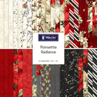Poinsettia Radiance 10" Squares Multi 42 Pieces - Nebraska Quilt Company - PC261035