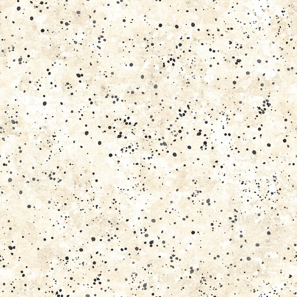 Poinsettia Radiance Dots Cream and Black - W110 - 012 - 077 - White Owl Textiles - Nebraska Quilt Company - F261039