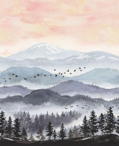 Point Of View Sunrise Mountain Vista Multi - 8174 - 21 - Studio E Fabrics - Nebraska Quilt Company - F2400976