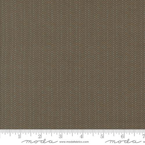 Prairie Gatherings Flannels Herring Bone Stripe Brown - 49318 15F - Moda Fabrics - Nebraska Quilt Company - Prairie Gatherings Flannels Herring Bone Stripe Brown - 49318 15F - Moda Fabrics