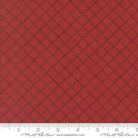 Prairie Gatherings Flannels Stitched Grid Blenders Brick Red - 49315 20F - Moda Fabrics - Nebraska Quilt Company - Prairie Gatherings Flannels Stitched Grid Blenders Brick Red - 49315 20F - Moda Fabrics