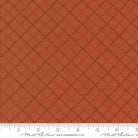 Prairie Gatherings Flannels Stitched Grid Blenders Rust Orange - 49315 21F - Moda Fabrics - Nebraska Quilt Company - Prairie Gatherings Flannels Stitched Grid Blenders Rust Orange - 49315 21F - Moda Fabrics