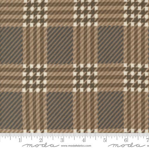 Prairie Gatherings FlannelsWindow Pane Plaid Teak Brown - 49313 14F - Moda Fabrics - Nebraska Quilt Company - Prairie Gatherings FlannelsWindow Pane Plaid Teak Brown - 49313 14F - Moda Fabrics