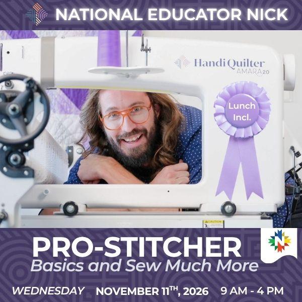 Pro - Stitcher Basics and Sew Much More - Wed November 11, 2026 9 AM - 4 PM - Nebraska Quilt Company - EVE261206