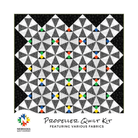 Propeller Quilt Kit Featuring Various Fabrics - Nebraska Quilt Company - K250642