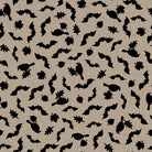 Pumpkin Grove Bats and Crows Tan and Black - MAS11185 - TJ - Maywood Studio - Nebraska Quilt Company - F261215