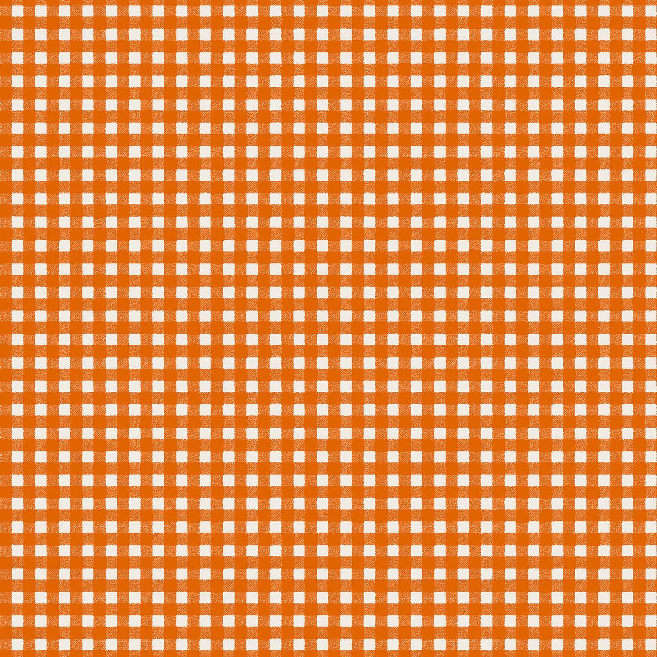 Pumpkin Grove Gingham Orange - MAS11186 - O - Maywood Studio - Nebraska Quilt Company - F261213