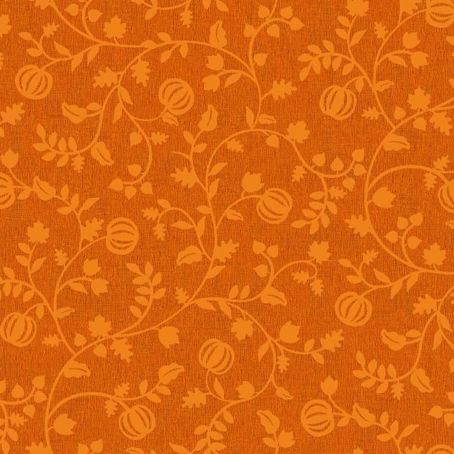 Pumpkin Grove Pumpkin Vines Orange - MAS11184 - O - Maywood Studio - Nebraska Quilt Company - F261204