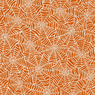 Pumpkin Grove Spider Webs Orange and Cream - MAS11183 - OE - Maywood Studio - Nebraska Quilt Company - F261218