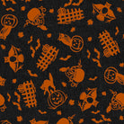 Pumpkin Grove Spooky Pumpkins Fences Black and Orange - MAS11181 - JO - Maywood Studio - Nebraska Quilt Company - F261229
