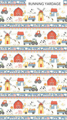 Quack Quack Moo Farm Stripe Multi - 27817 - 10 - Northcott Fabrics - Nebraska Quilt Company - F2402077
